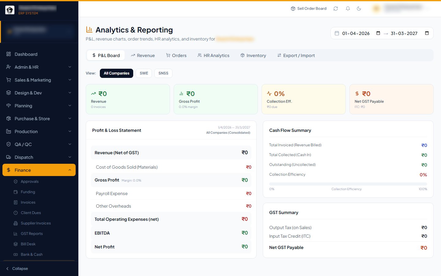 Financial analytics